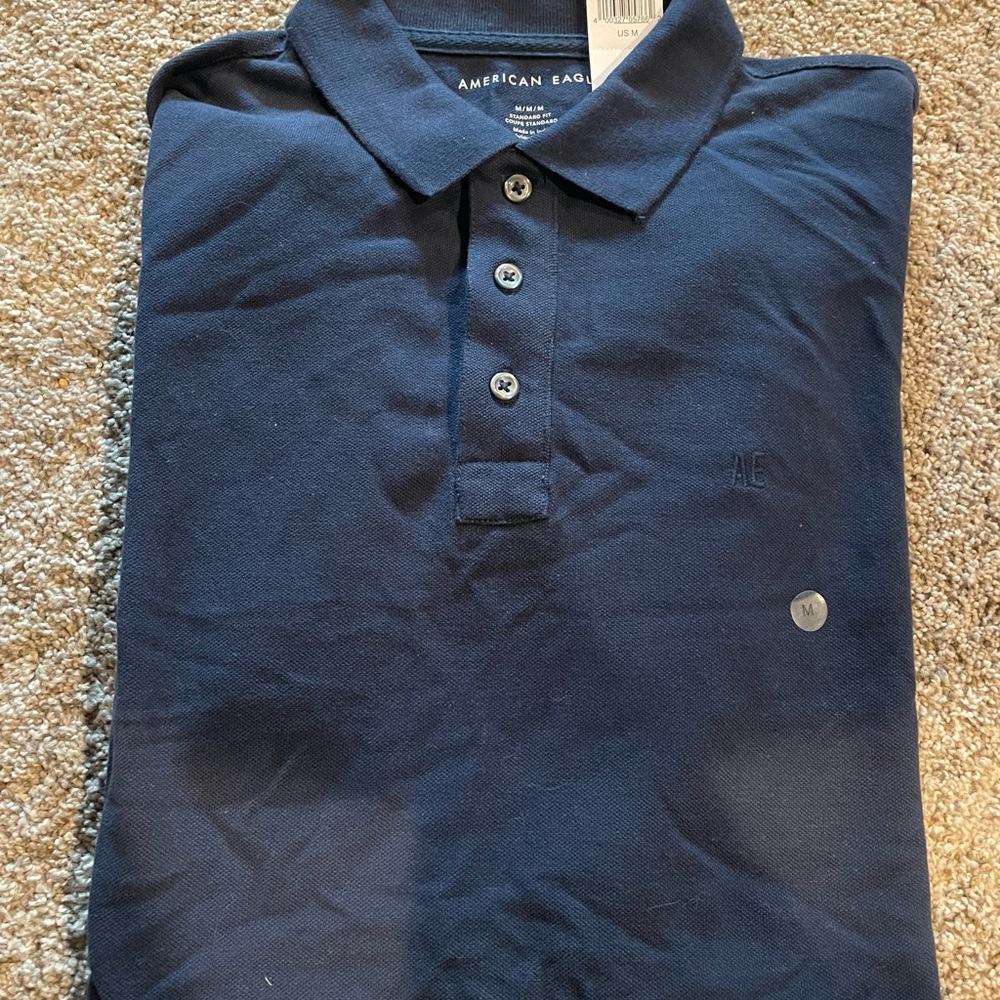 American Eagle Outfitters Men's Dark Blue Polo new without retail tags tags!